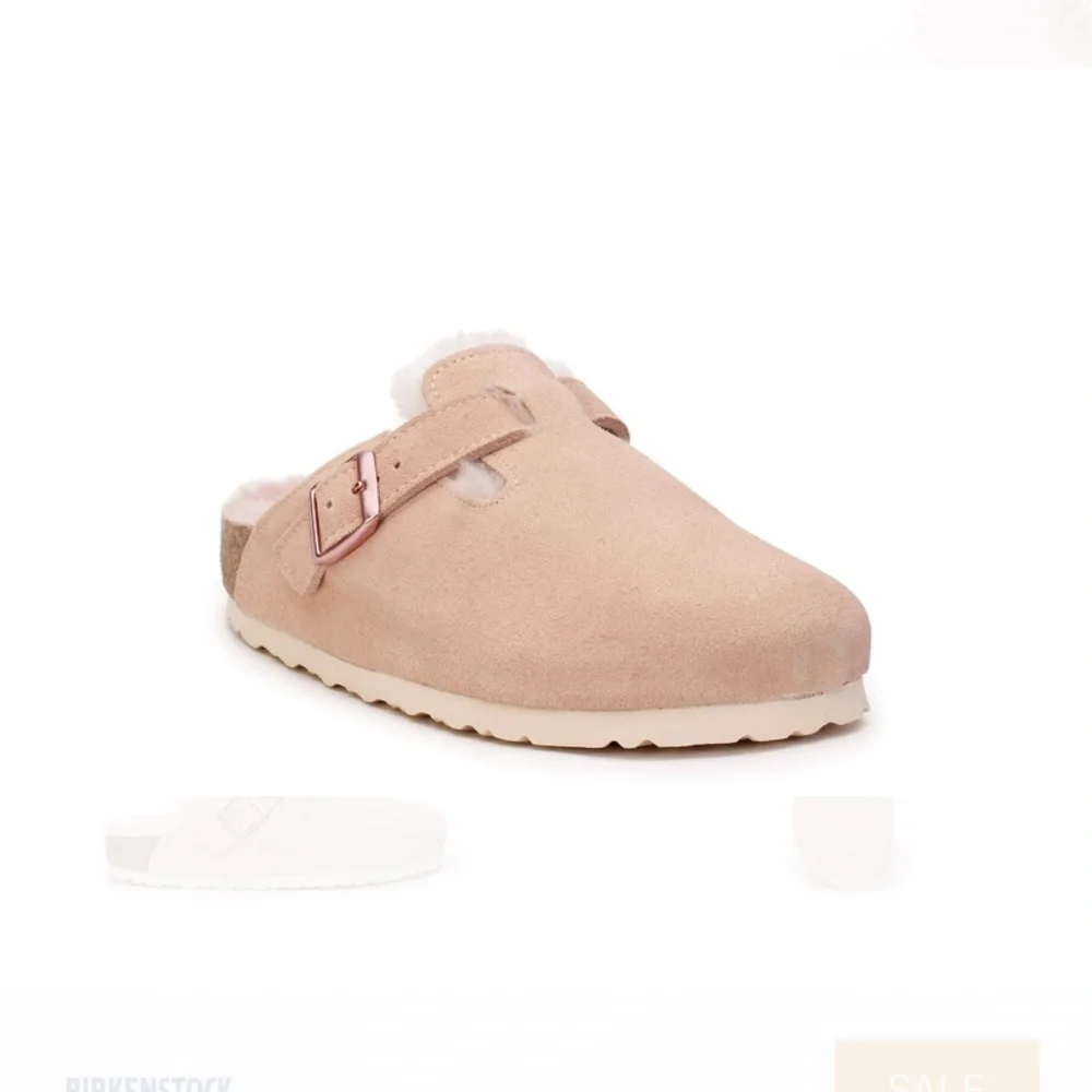 Free people Birkenstock pink shearling Boston clog  new with tags 40/9_4
